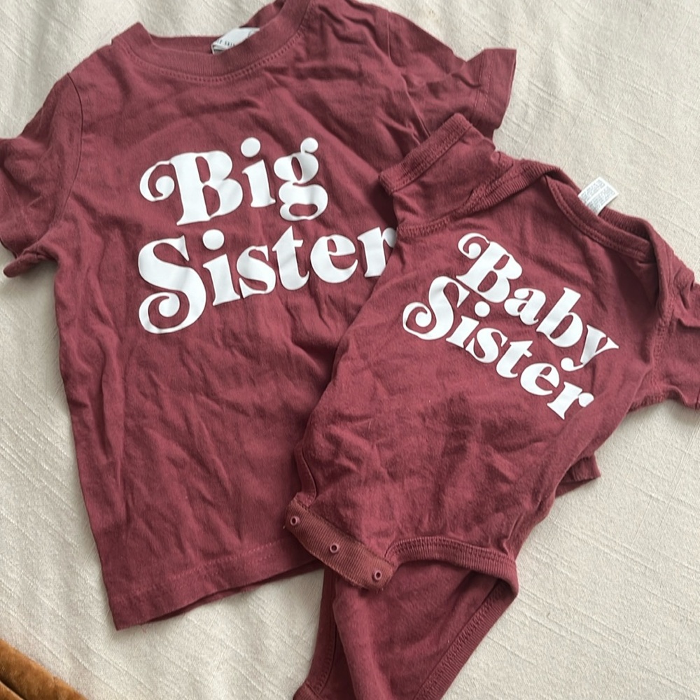 Big Sister Baby Sister Set